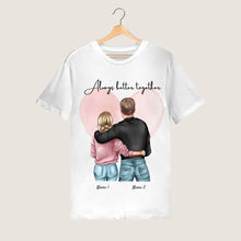 Cargar imagen en el visor de la galería, Mejor pareja - Camiseta personalizada (100% algodón, unisex)
