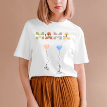 Cargar imagen en el visor de la galería, Meine Liebsten nennen mich MAMA - Personalisiertes T-Shirt (100% Baumwolle, Unisex)
