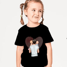 Cargar imagen en el visor de la galería, Niño con papá - Camiseta personalizada para niños (100% algodón, unisex)
